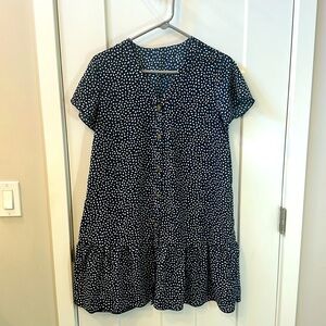 Navy blue shift dress